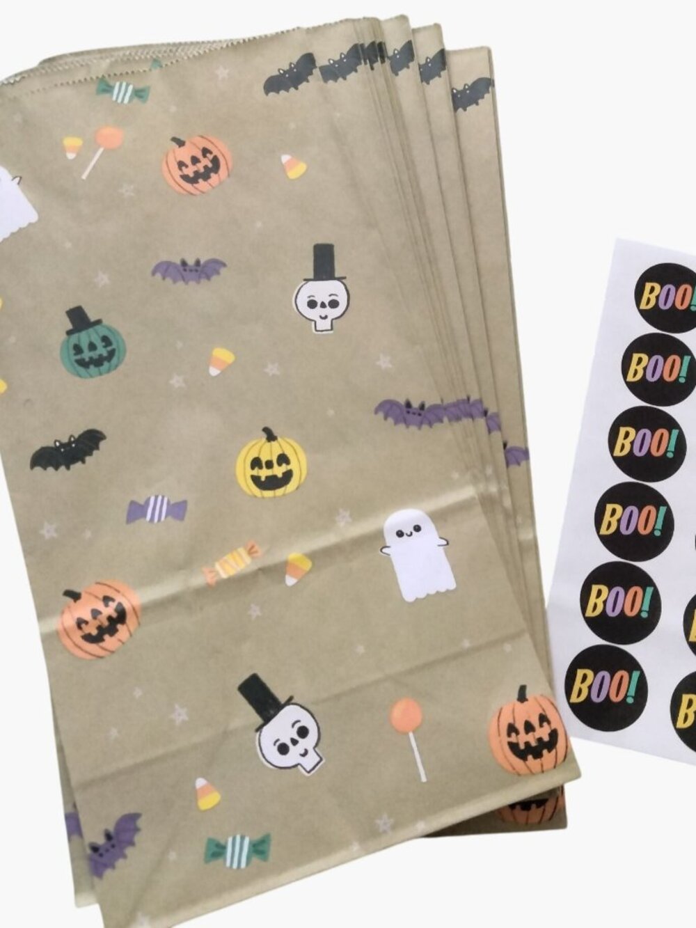 Hallmark Halloween Treat Bags Favor Sack Stickers